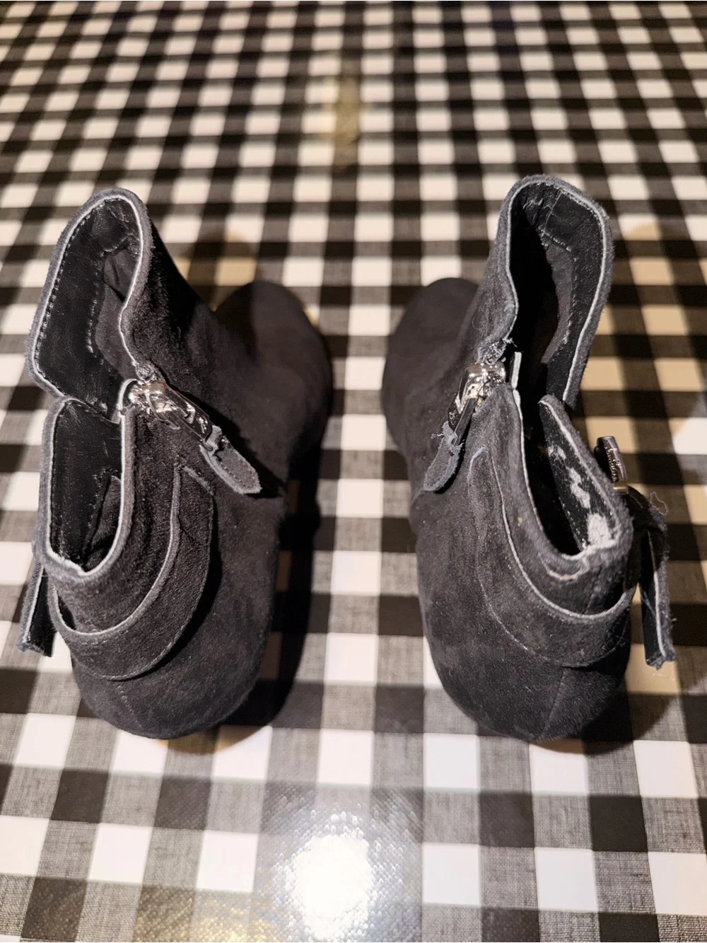 Sam Edelman Women's Black Suede Ankle Boots with Buckle